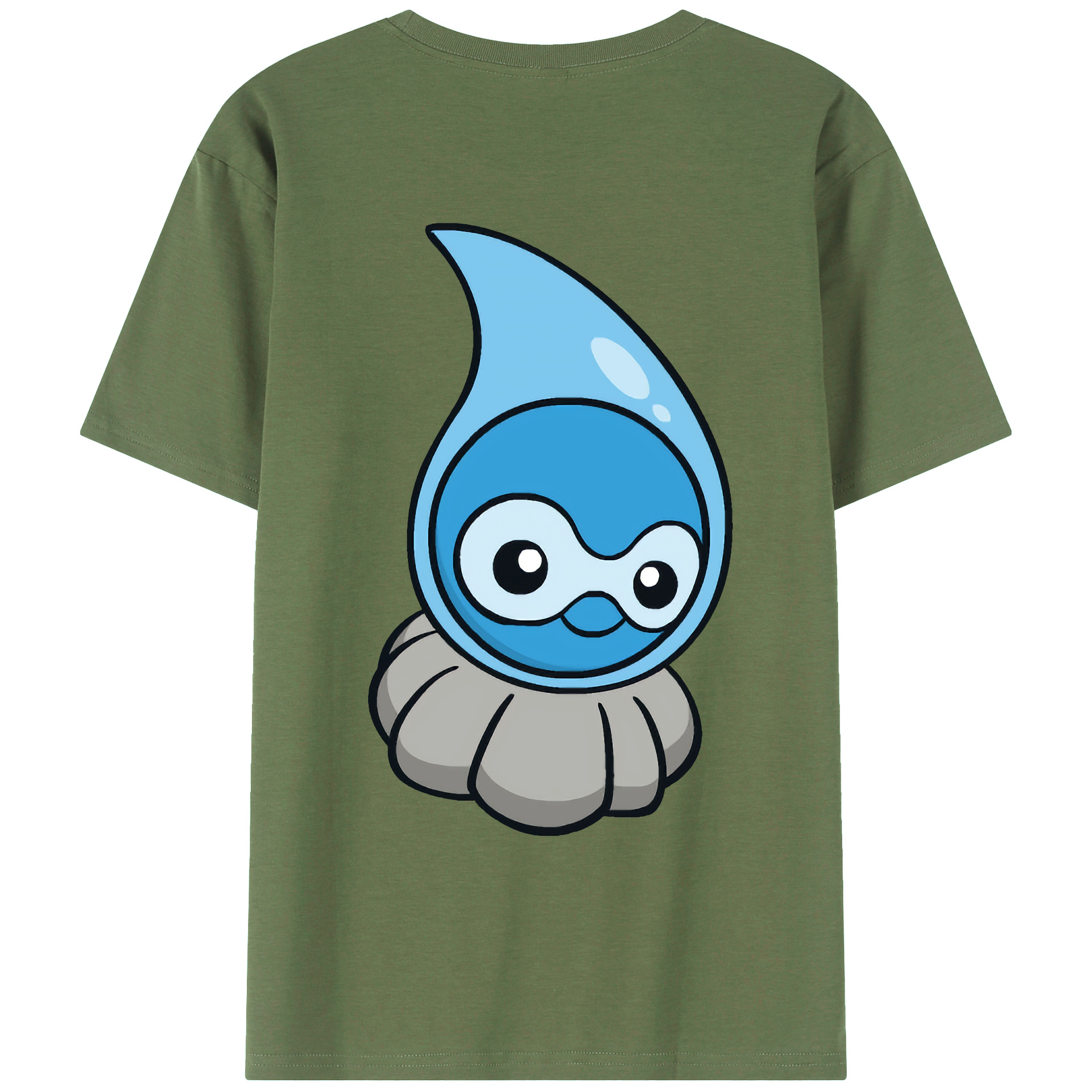 （画像用） ポケットモンスター Pokémon 綿100％ メンズ半袖Tシャツ（バックプリント） 通気性